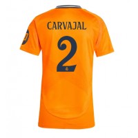 Real Madrid Daniel Carvajal #2 Fotballklær Bortedrakt Dame 2024-25 Kortermet